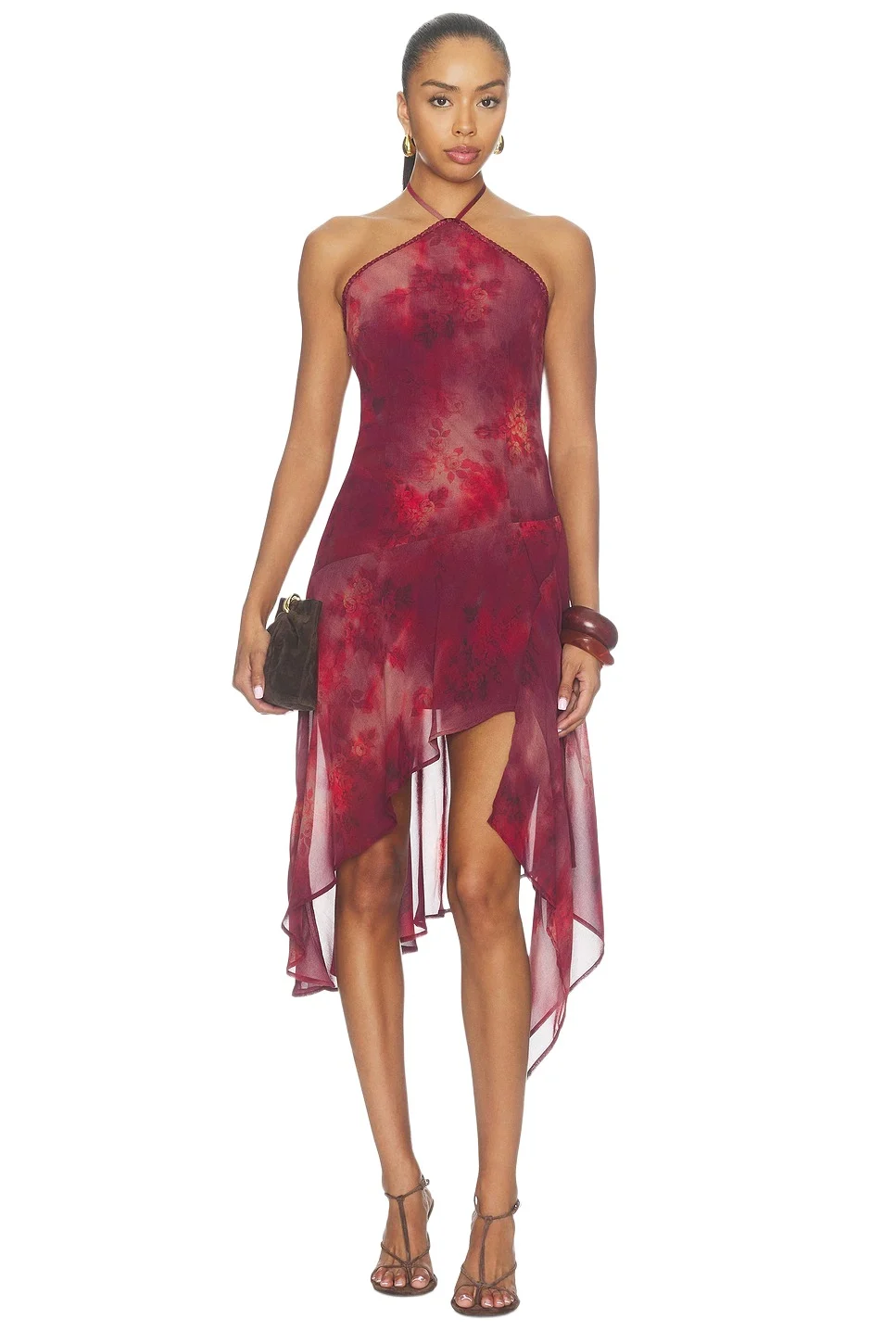 Runaway The Label Angeline Handkerchief Mini Dress