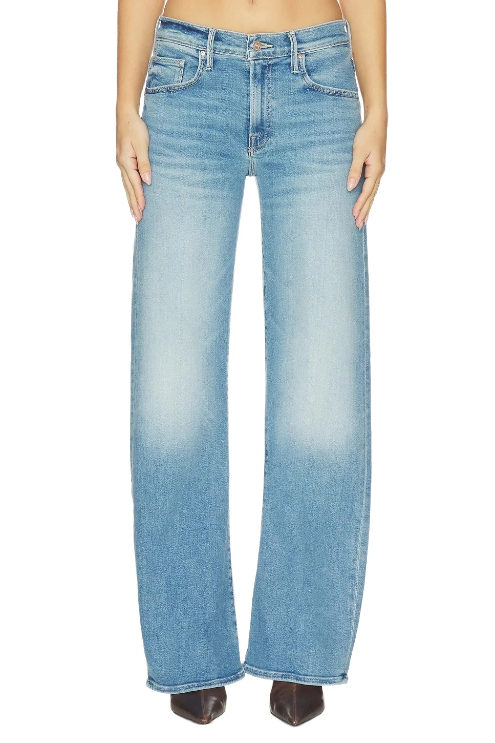 The Mid Rise Lasso Sneak Jeans