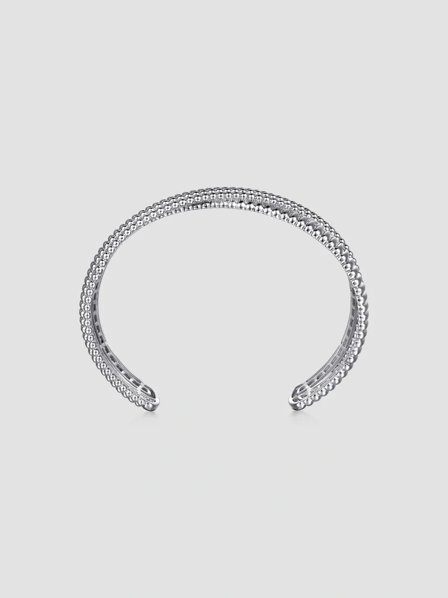Gabriel & Co Women's Bujukan Sterling Silver Mixed-Texture Cuff | Thumbnail 4