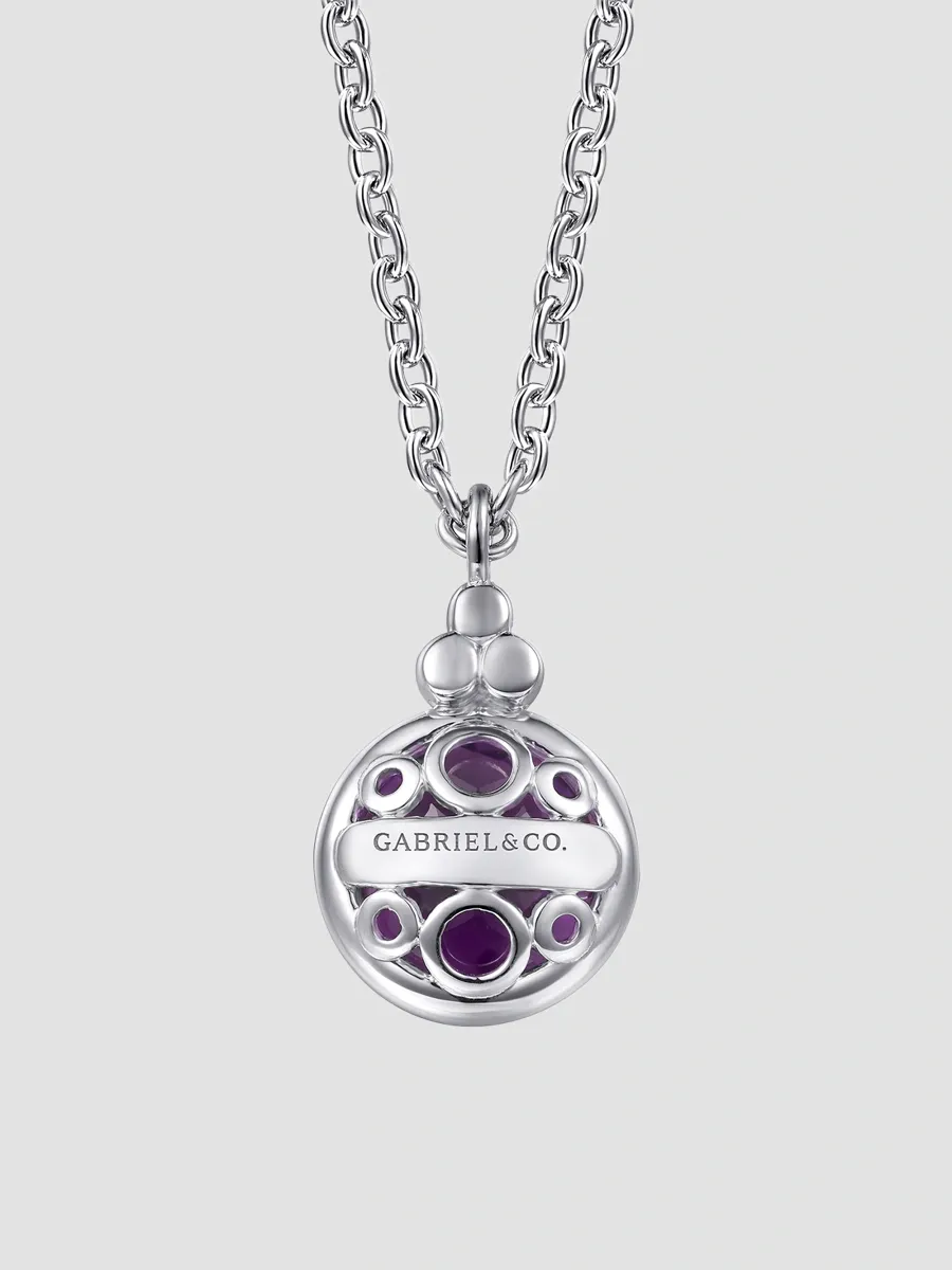 Gabriel & Co Women's Bujukan Sterling Silver, 14K Yellow Gold & Amethyst Pendant Necklace | Thumbnail 4 Gabriel & Co Women's Bujukan Sterling Silver, 14K Yellow Gold & Amethyst Pendant Necklace | Thumbnail 4
