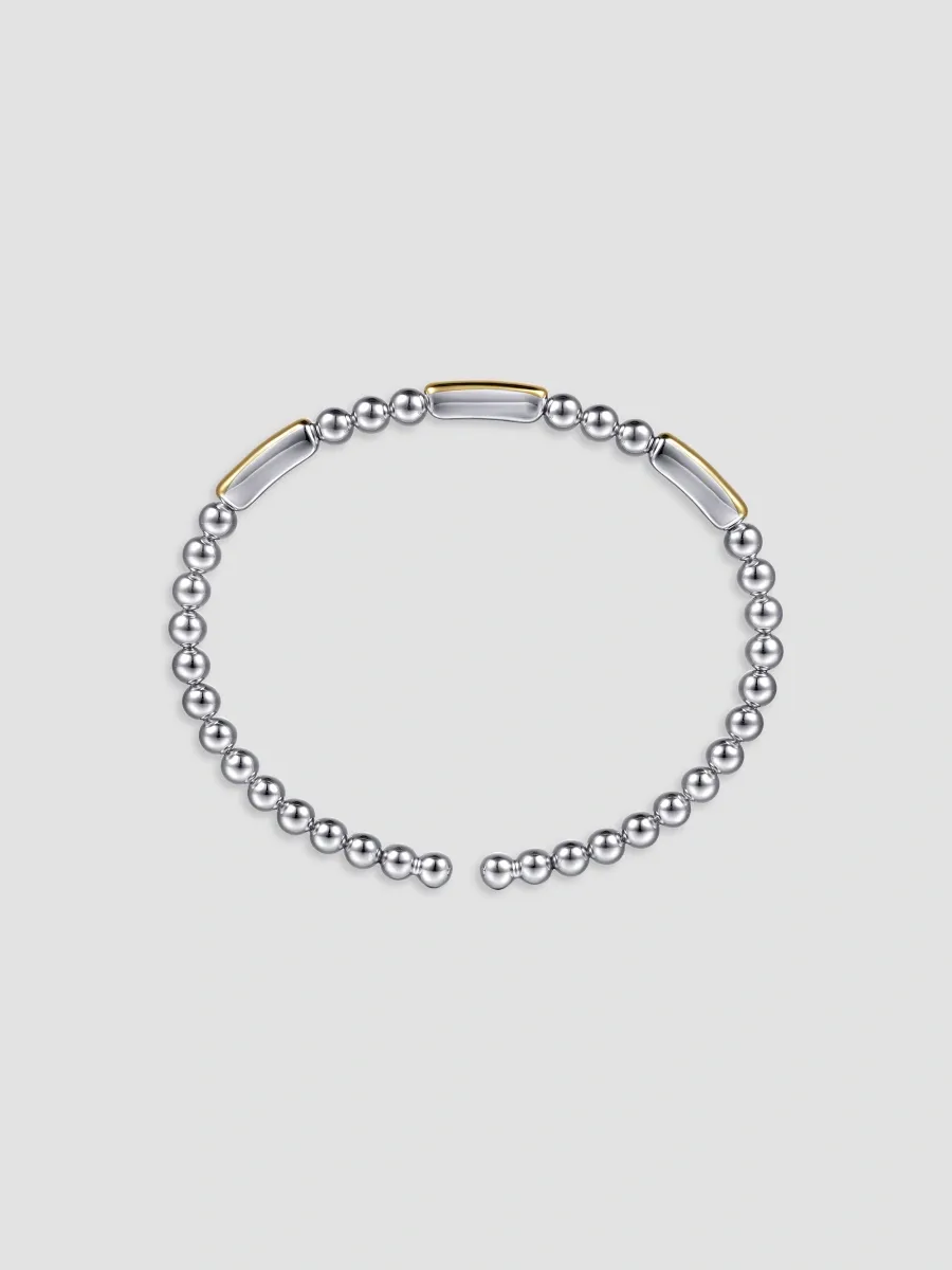 Gabriel & Co Women's Bujukan Sterling Silver & 14K Yellow Gold Beaded Cuff | Thumbnail 4 Gabriel & Co Women's Bujukan Sterling Silver & 14K Yellow Gold Beaded Cuff | Thumbnail 4