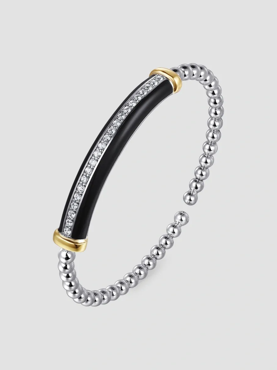 Gabriel & Co Women's Bujukan Sterling Silver, 14K Yellow Gold & Mixed-Media Beaded Cuff | Thumbnail 3 Gabriel & Co Women's Bujukan Sterling Silver, 14K Yellow Gold & Mixed-Media Beaded Cuff | Thumbnail 3