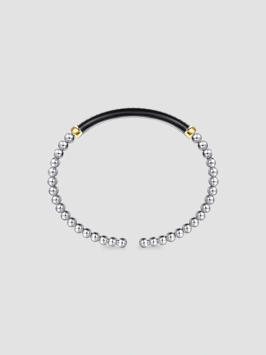 Gabriel & Co Women's Bujukan Sterling Silver, 14K Yellow Gold & Mixed-Media Beaded Cuff | Thumbnail 4 Gabriel & Co Women's Bujukan Sterling Silver, 14K Yellow Gold & Mixed-Media Beaded Cuff | Thumbnail 4