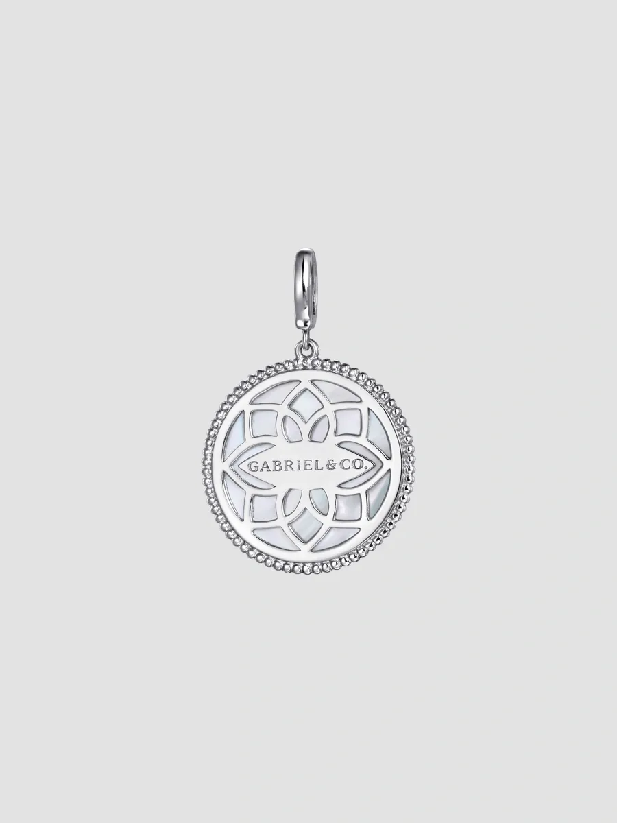 Gabriel & Co Women's Bujukan Sterling Silver, Mother-Of-Pearl & Sapphire Starburst Pendant | Thumbnail 4 Gabriel & Co Women's Bujukan Sterling Silver, Mother-Of-Pearl & Sapphire Starburst Pendant | Thumbnail 4
