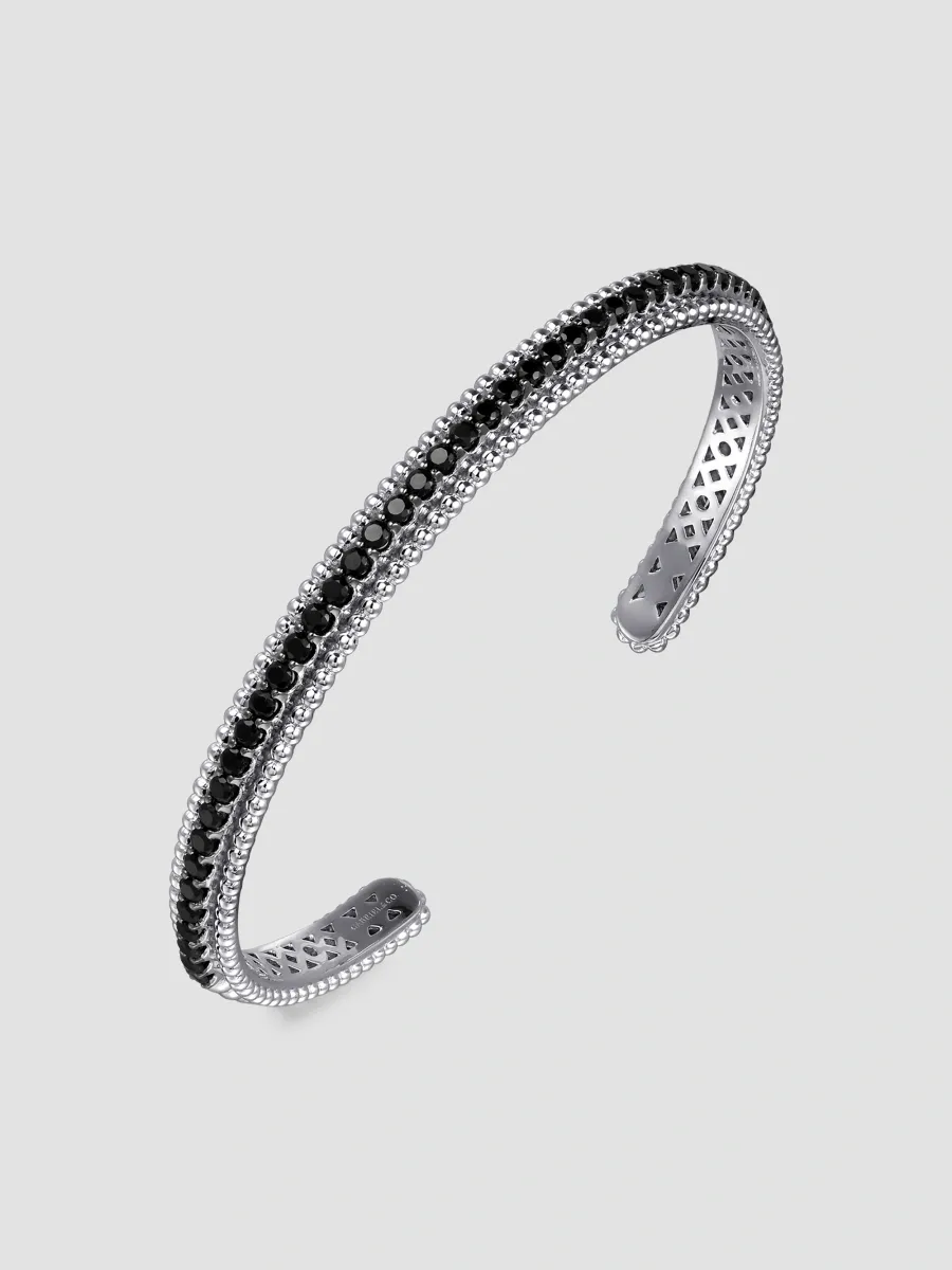 Gabriel & Co Women's Bujukan Sterling Silver & Black Spinel Cuff Bracelet | Thumbnail 3 Gabriel & Co Women's Bujukan Sterling Silver & Black Spinel Cuff Bracelet | Thumbnail 3