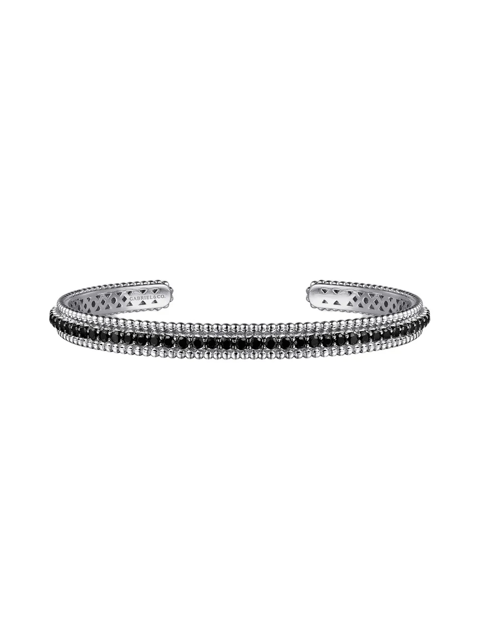 Women's Bujukan Sterling Silver & Black Spinel Cuff Bracelet