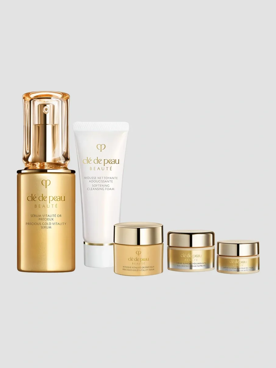 CLÉ DE PEAU BEAUTÉ Plump & Firm Gold 5-Piece Gift Set | Thumbnail 2