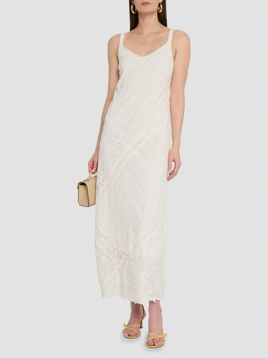 Johnny Was Women's Gigi Eyelet-Embroidered Cotton-Blend Maxi Dress | Thumbnail 2 Johnny Was Women's Gigi Eyelet-Embroidered Cotton-Blend Maxi Dress | Thumbnail 2