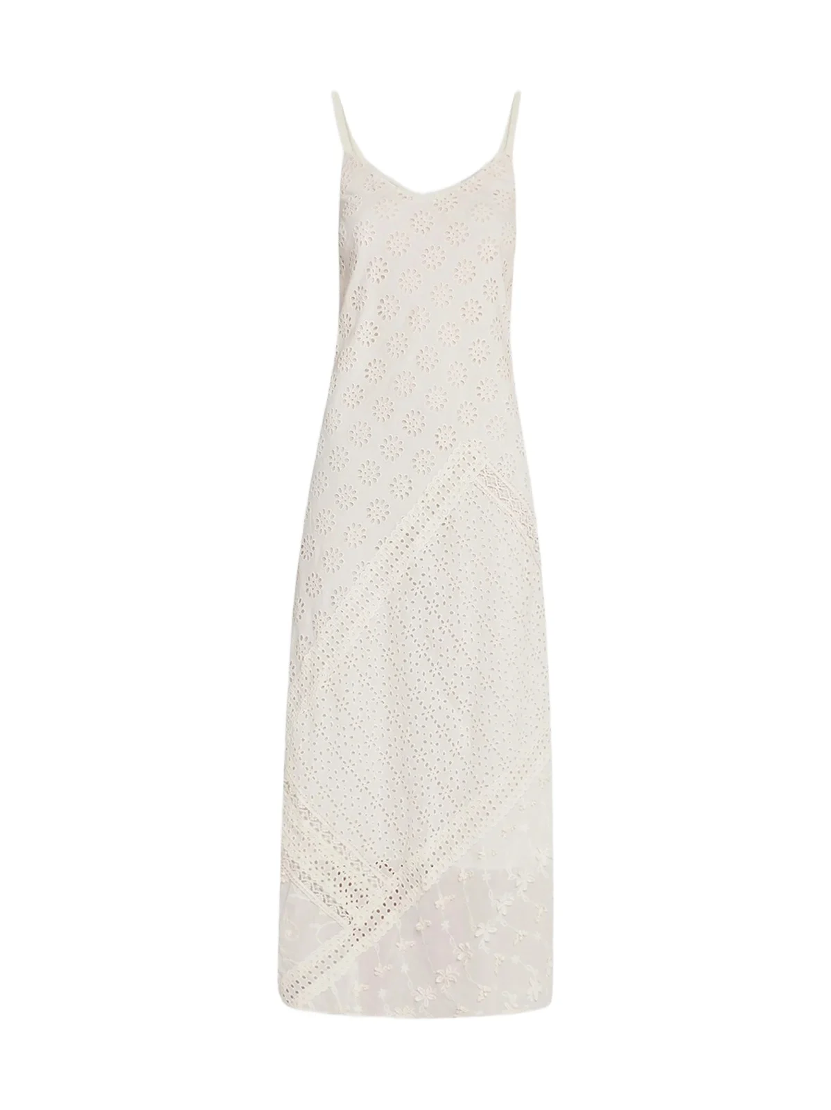 Johnny Was Women's Gigi Eyelet-Embroidered Cotton-Blend Maxi Dress