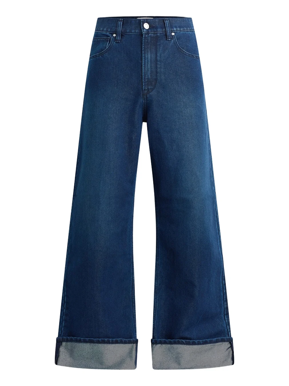 Men's Luca Rolled-Cuff Wide-Leg Jeans Men's Luca Rolled-Cuff Wide-Leg Jeans