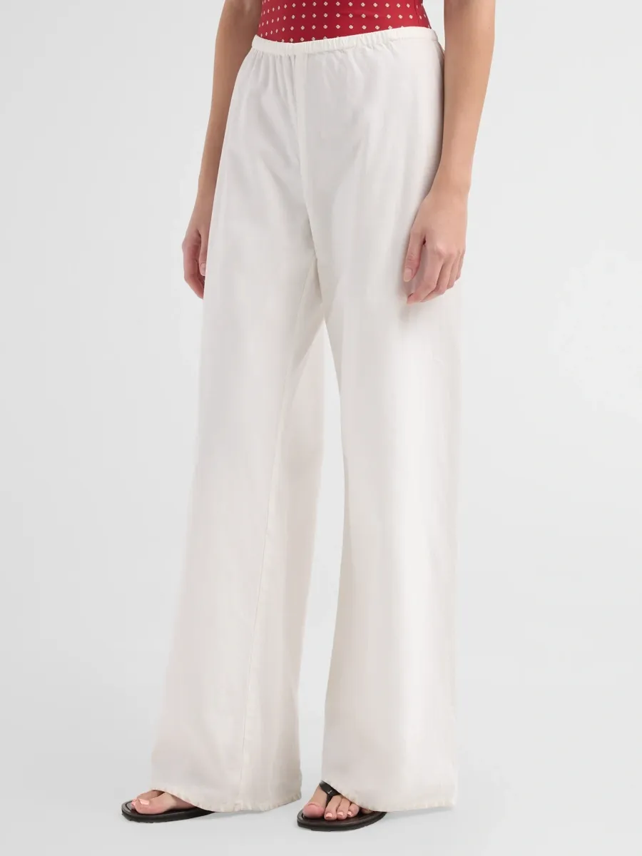 Nili Lotan Women's Marlow Stretch-Cotton Wide-Leg Pants | Thumbnail 4 Nili Lotan Women's Marlow Stretch-Cotton Wide-Leg Pants | Thumbnail 4