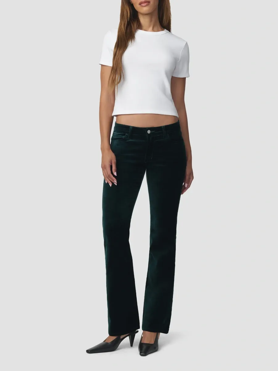Joe's Jeans Women's The Naomi Velveteen Mid-Rise Straight-Leg Jeans | Thumbnail 2