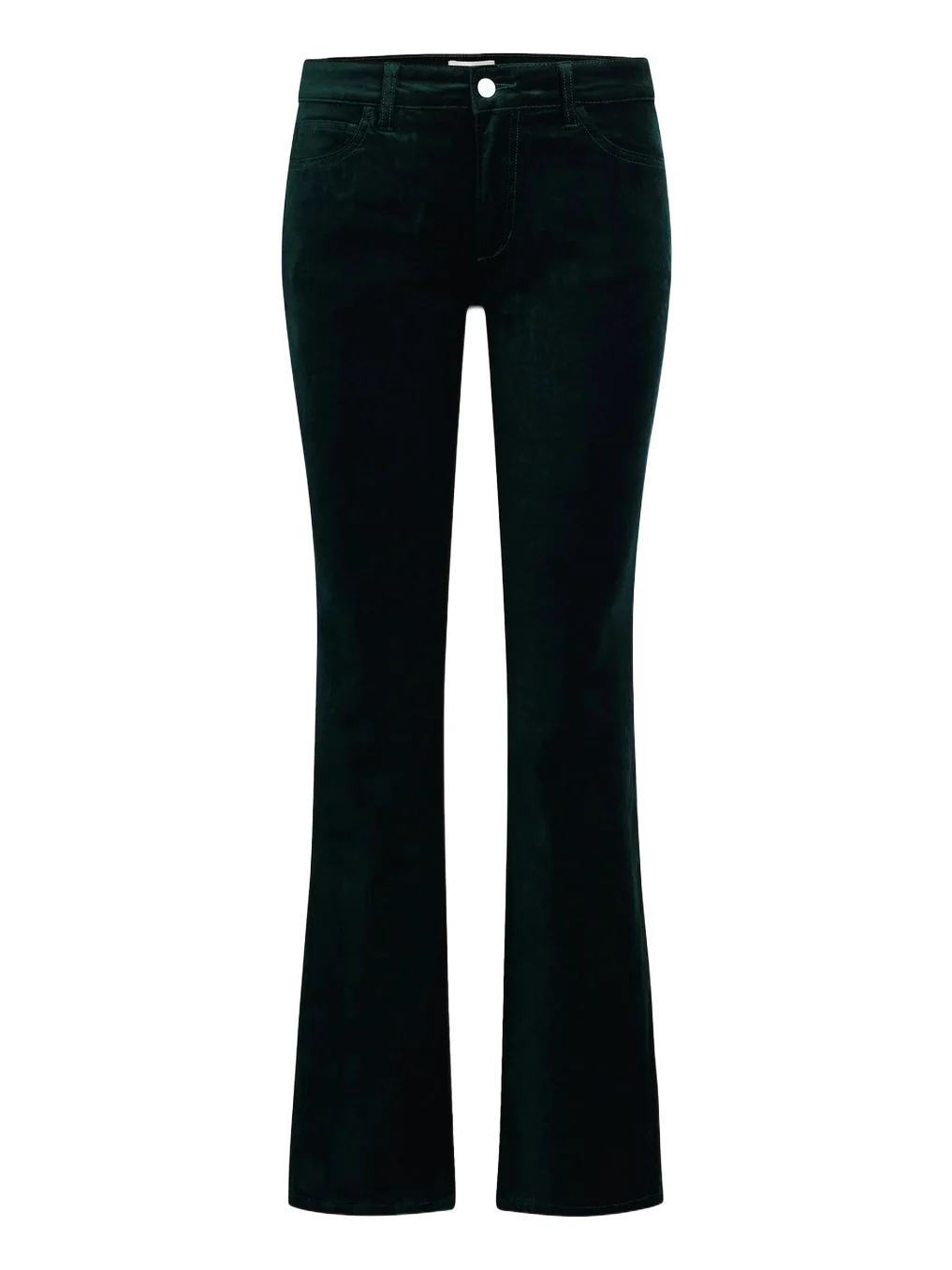 Women's The Naomi Velveteen Mid-Rise Straight-Leg Jeans