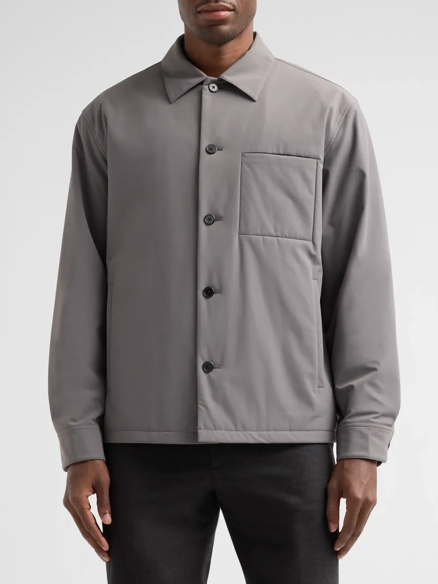 Theory Men's Motion Solid Overshirt | Thumbnail 4 Theory Men's Motion Solid Overshirt | Thumbnail 4