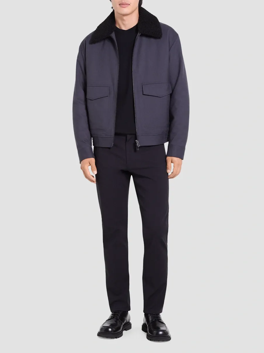 Theory Men's Pressed Twill Aviator Jacket | Thumbnail 2 Theory Men's Pressed Twill Aviator Jacket | Thumbnail 2