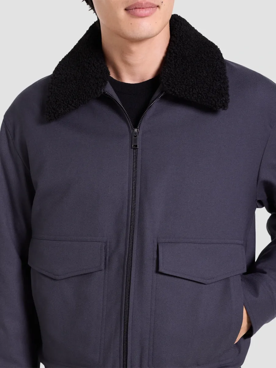 Theory Men's Pressed Twill Aviator Jacket | Thumbnail 5 Theory Men's Pressed Twill Aviator Jacket | Thumbnail 5