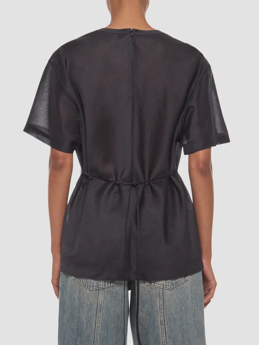 Helmut Lang Women's Voile Crewneck T-Shirt | Thumbnail 3