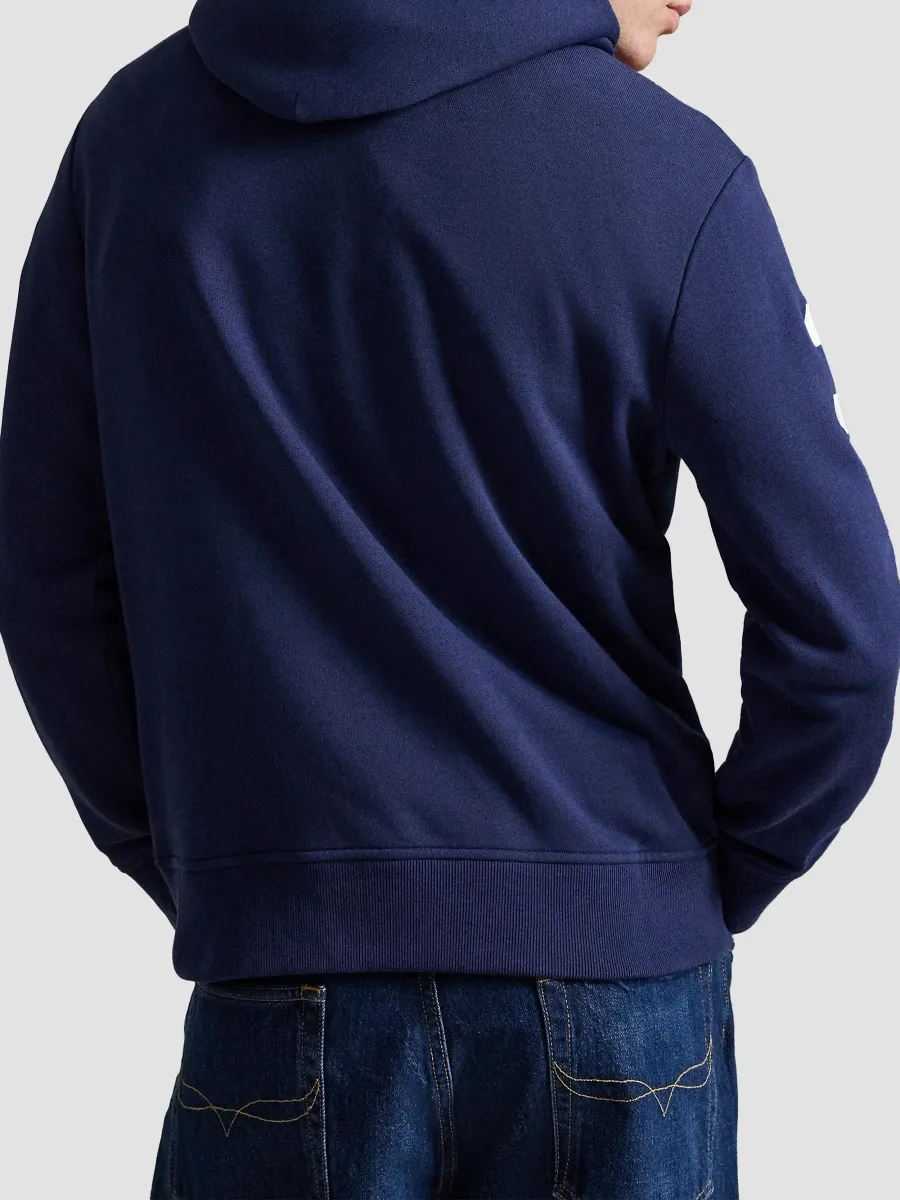 Polo Ralph Lauren Men's Striped Logo Fleece Cotton-Blend Hoodie | Thumbnail 3 Polo Ralph Lauren Men's Striped Logo Fleece Cotton-Blend Hoodie | Thumbnail 3