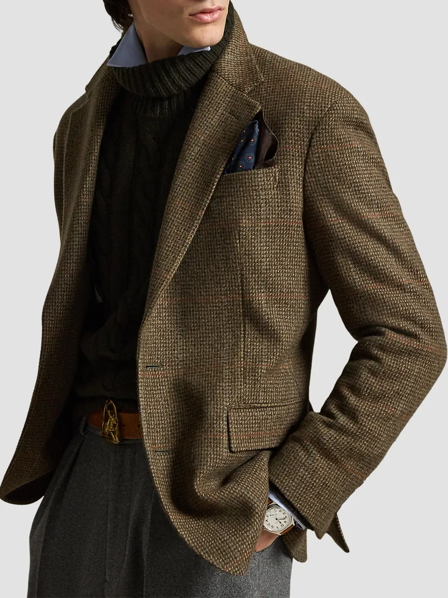 Polo Ralph Lauren Men's Heyworth Tick-Weave Wool Tweed Jacket | Thumbnail 4 Polo Ralph Lauren Men's Heyworth Tick-Weave Wool Tweed Jacket | Thumbnail 4