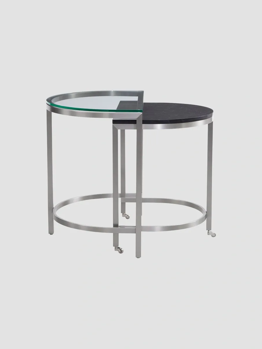 Bassett Mirror Huxley Nesting Double-Frame End Table | Thumbnail 2