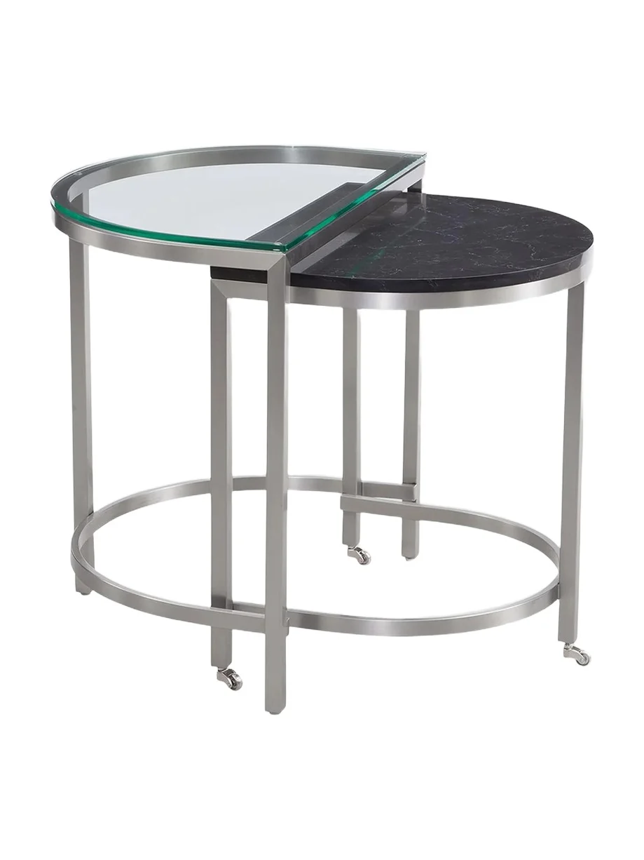 Bassett Mirror Huxley Nesting Double-Frame End Table