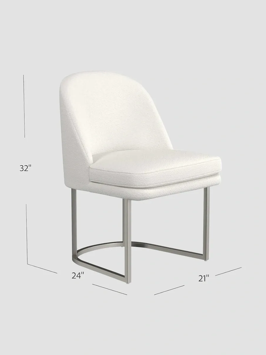 Bassett Mirror Mae Chenille Side Dining Chair | Thumbnail 4 Bassett Mirror Mae Chenille Side Dining Chair | Thumbnail 4