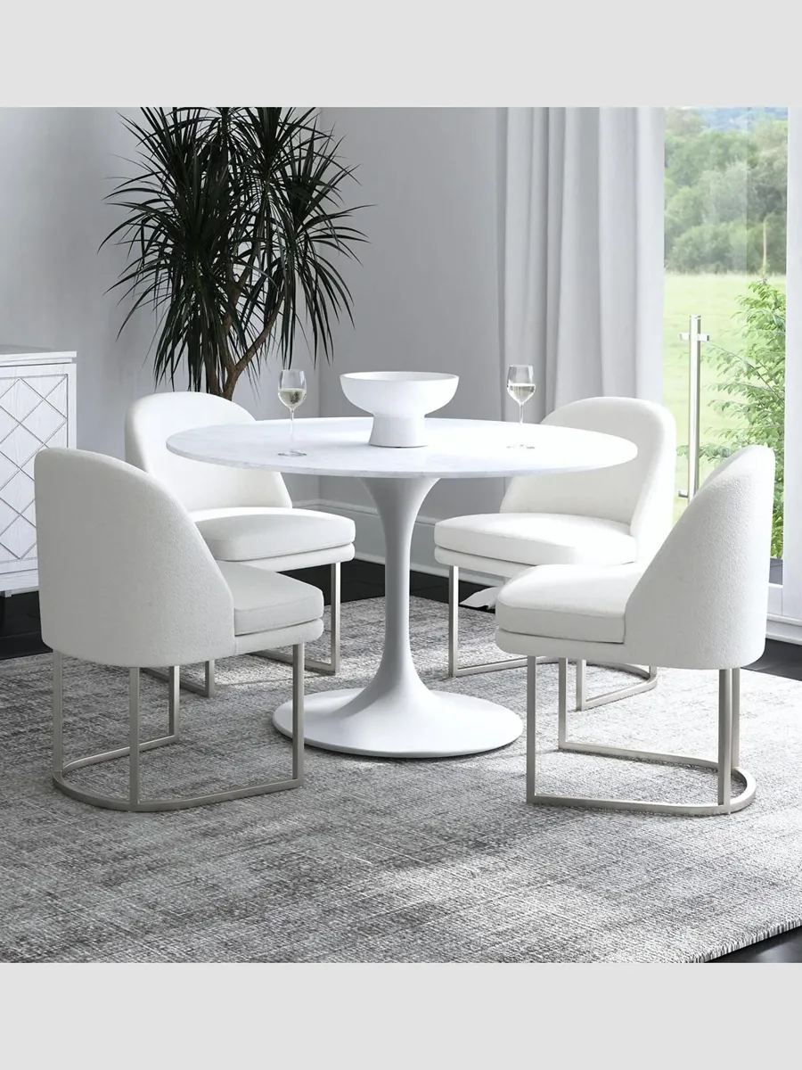Bassett Mirror Mae Chenille Side Dining Chair | Thumbnail 5 Bassett Mirror Mae Chenille Side Dining Chair | Thumbnail 5