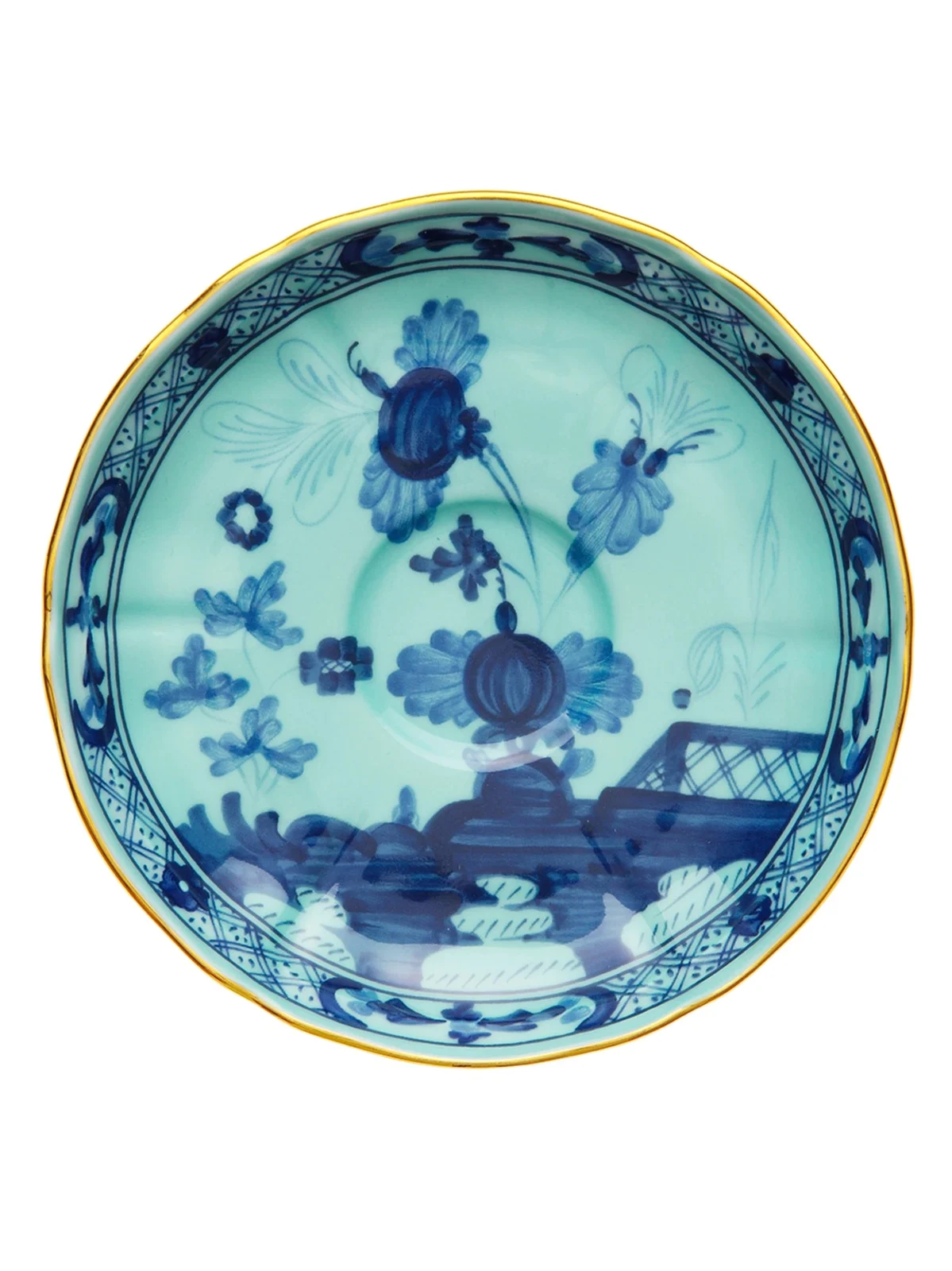 GINORI 1735 Oriente Italiano Gold-Rimmed Tea Saucer