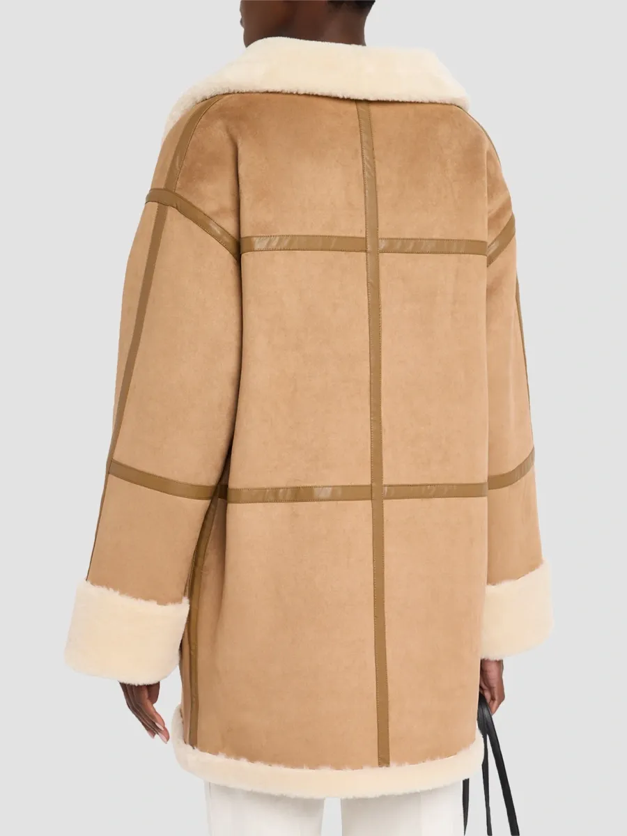 Mercer Collective Women's Reversible Faux-Leather & -Shearling Coat - Warm Brown Cream | Thumbnail 3 Mercer Collective Women's Reversible Faux-Leather & -Shearling Coat - Warm Brown Cream | Thumbnail 3