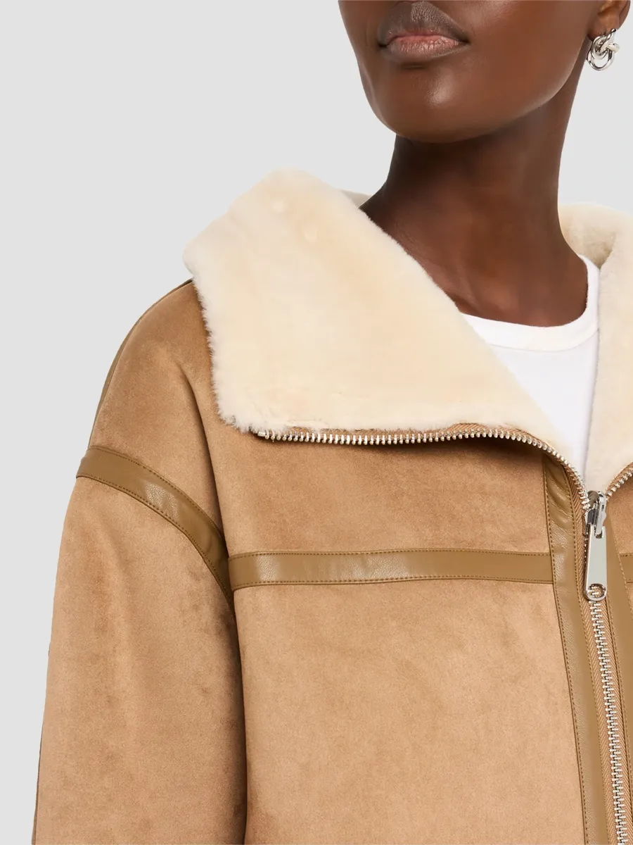 Mercer Collective Women's Reversible Faux-Leather & -Shearling Coat - Warm Brown Cream | Thumbnail 5 Mercer Collective Women's Reversible Faux-Leather & -Shearling Coat - Warm Brown Cream | Thumbnail 5