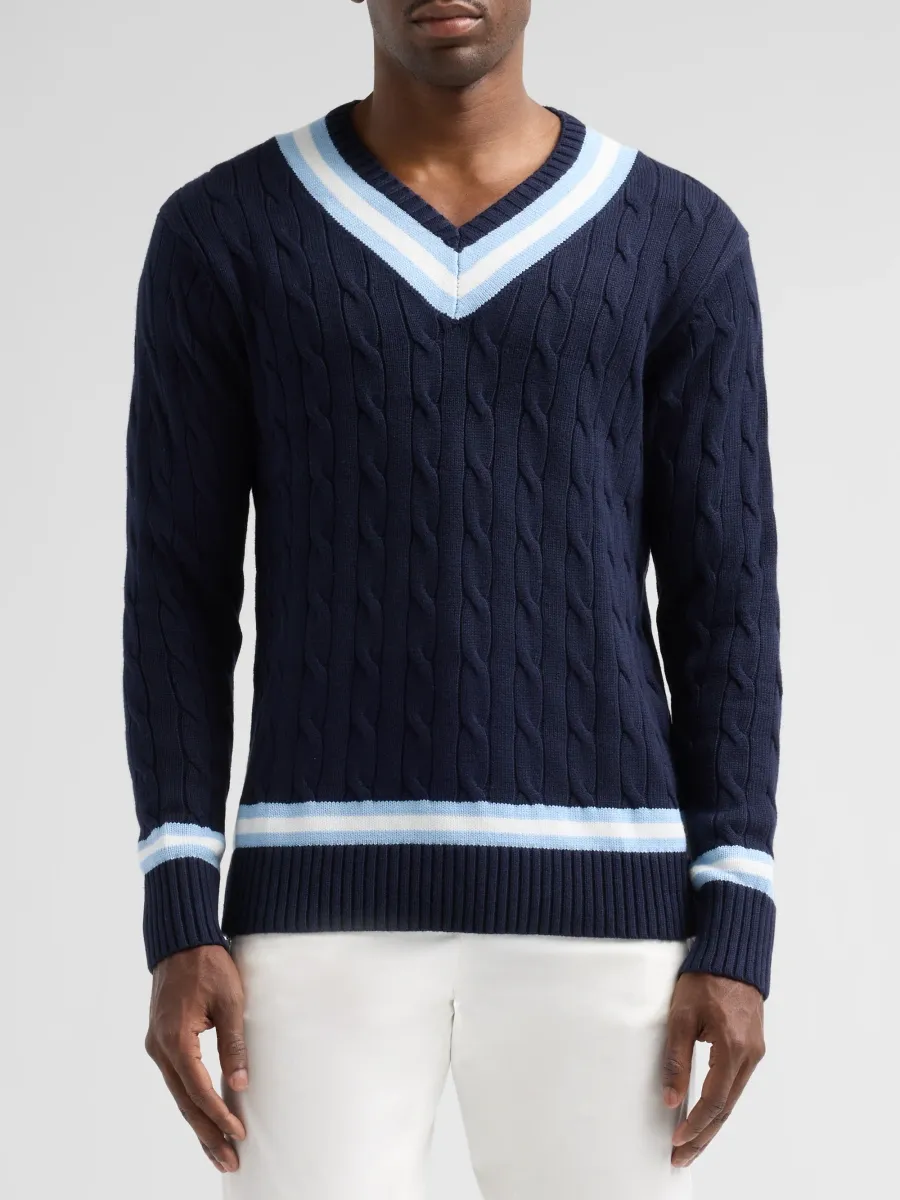 Boast Men Cotton-Blend Cable-Knit Sweater | Thumbnail 4 Boast Men Cotton-Blend Cable-Knit Sweater | Thumbnail 4