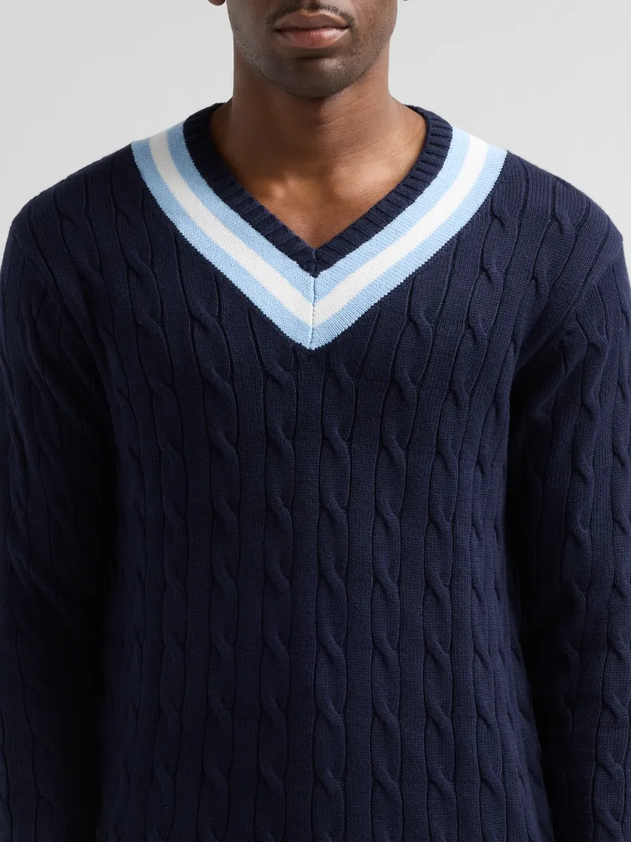 Boast Men Cotton-Blend Cable-Knit Sweater | Thumbnail 5 Boast Men Cotton-Blend Cable-Knit Sweater | Thumbnail 5