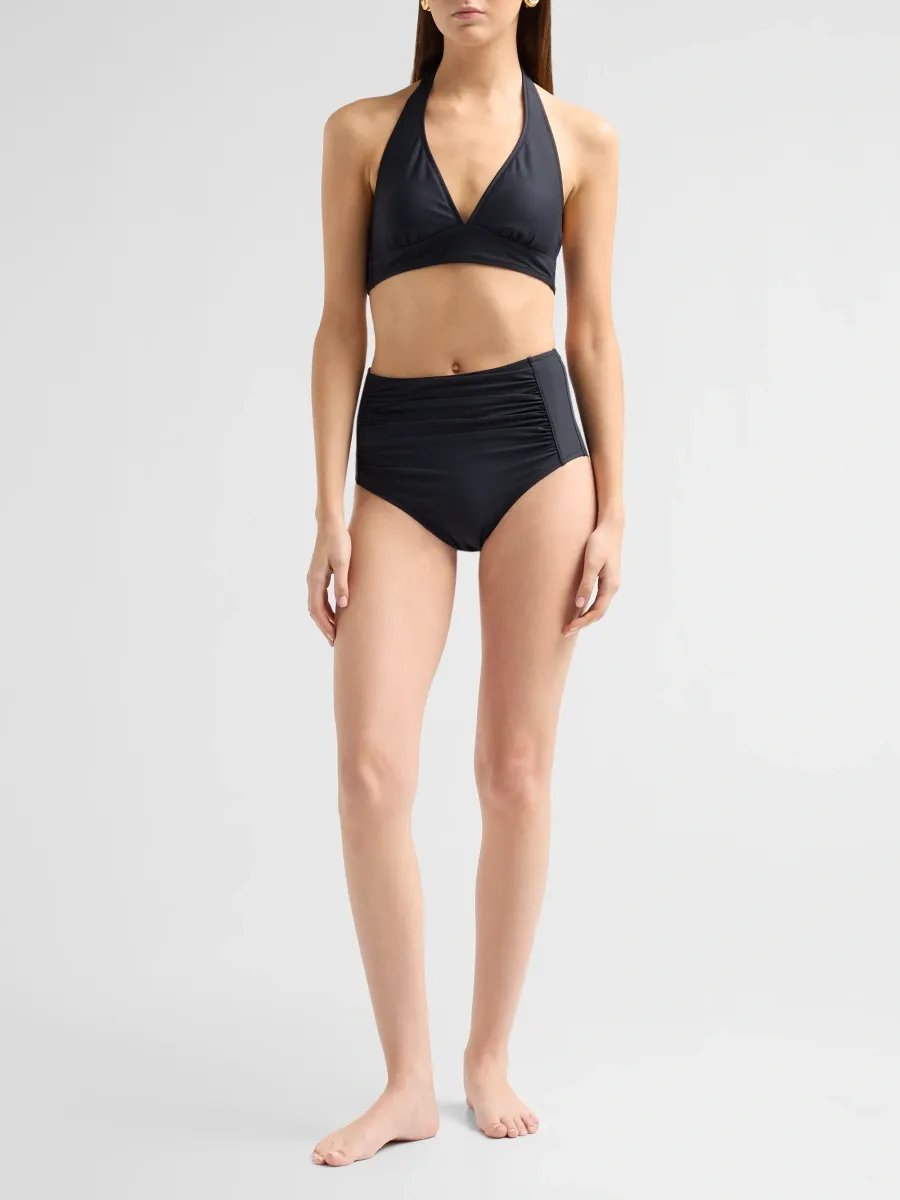 Johnny Was Women's Ruched High-Waisted Bikini Bottom | Thumbnail 2 Johnny Was Women's Ruched High-Waisted Bikini Bottom | Thumbnail 2