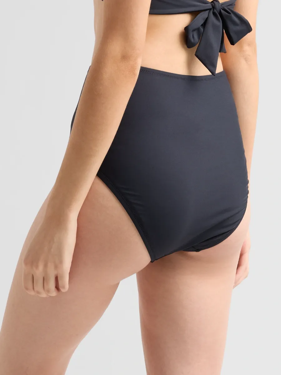 Johnny Was Women's Ruched High-Waisted Bikini Bottom | Thumbnail 3 Johnny Was Women's Ruched High-Waisted Bikini Bottom | Thumbnail 3