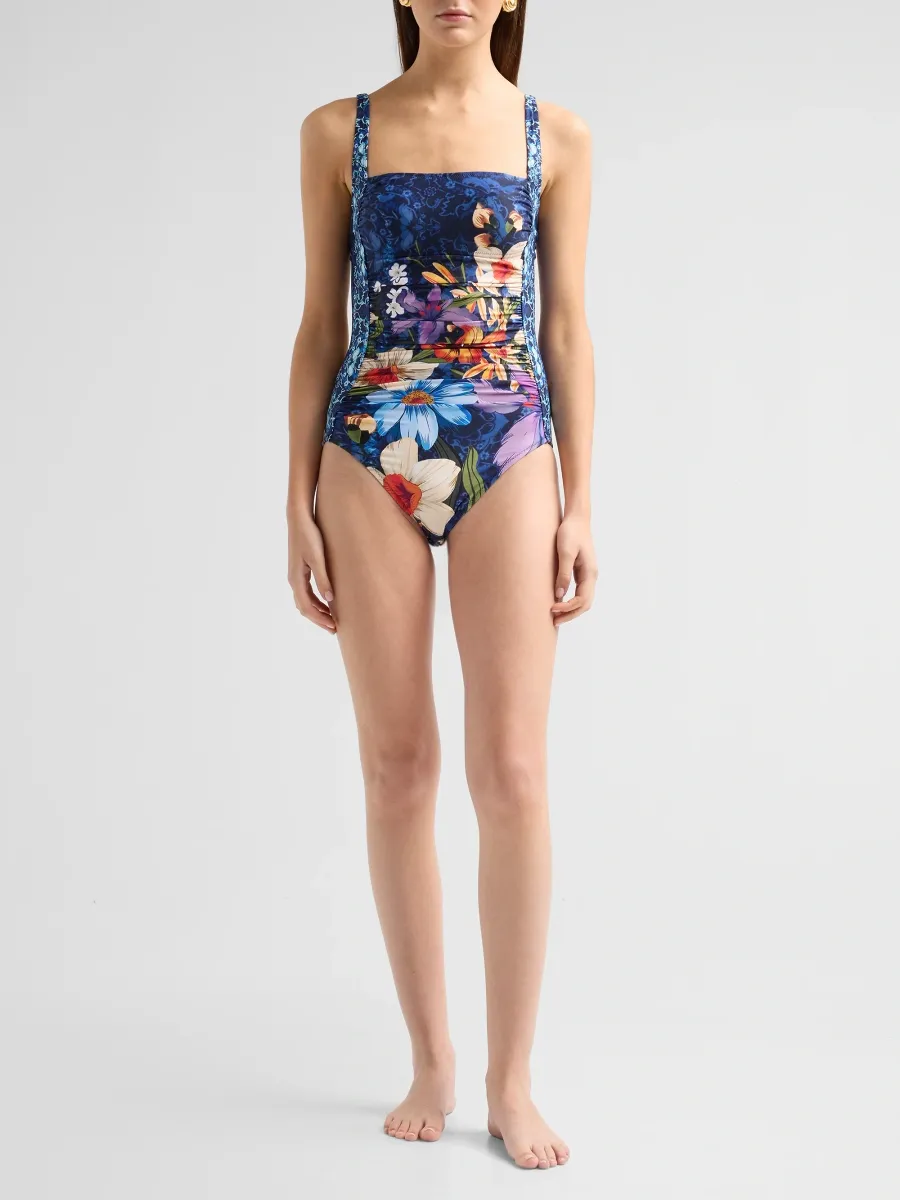 Johnny Was Women's Marilyn Ruched One-Piece Swimsuit | Thumbnail 2