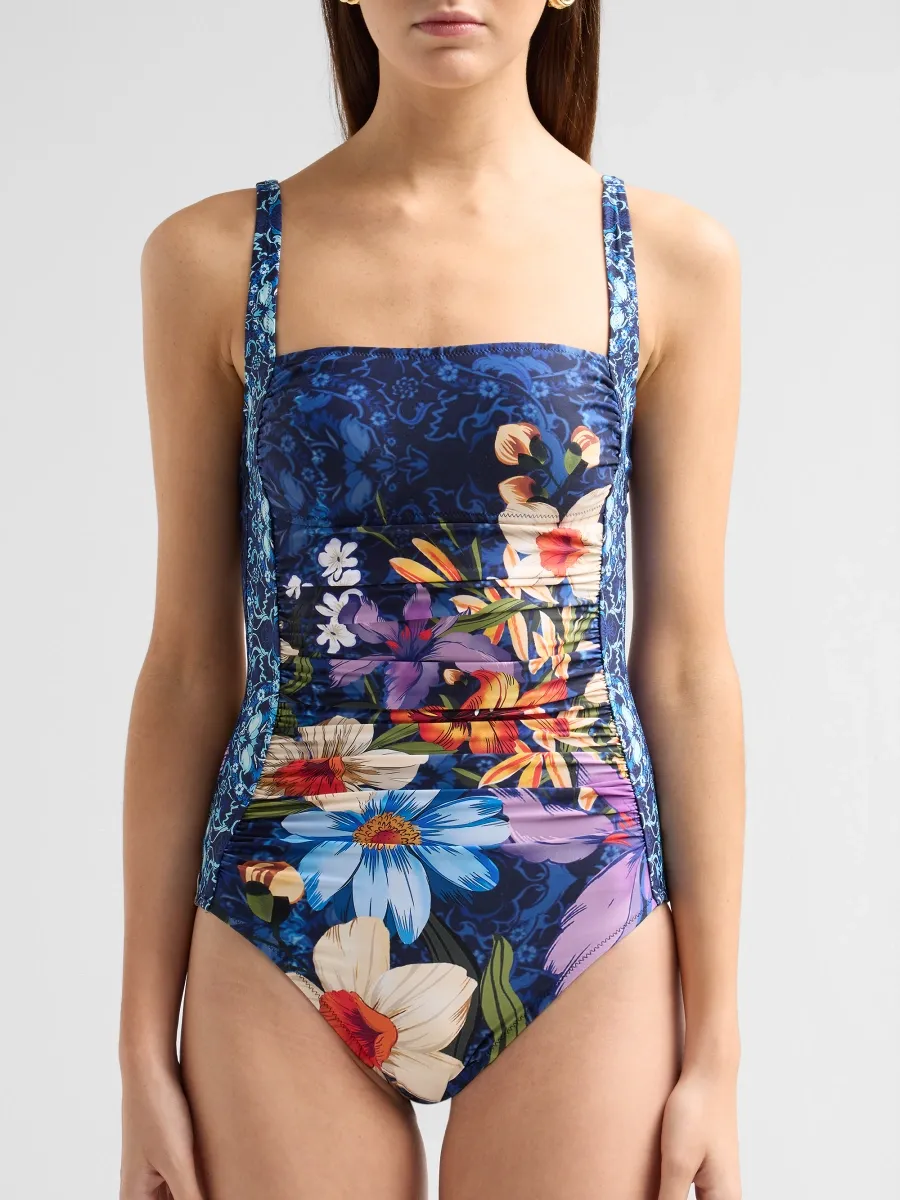 Johnny Was Women's Marilyn Ruched One-Piece Swimsuit | Thumbnail 4