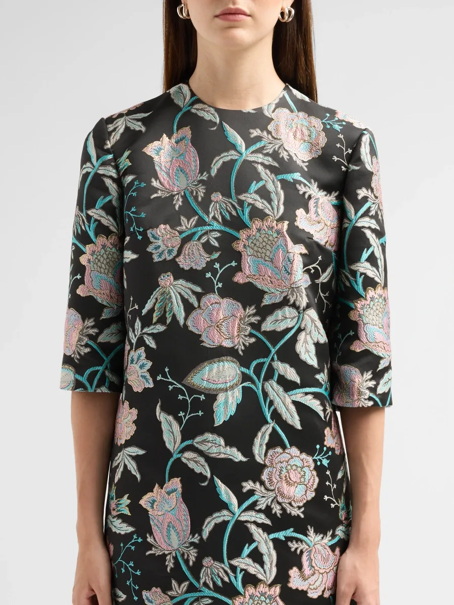 Reem Acra Women's After Midnight Brocade Caftan | Thumbnail 5 Reem Acra Women's After Midnight Brocade Caftan | Thumbnail 5