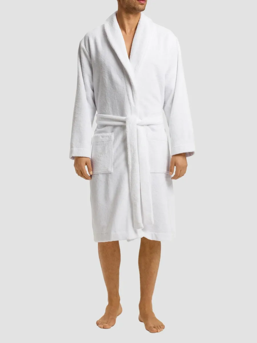 Hanro Men's Plush Cotton Terry Velour Robe | Thumbnail 3 Hanro Men's Plush Cotton Terry Velour Robe | Thumbnail 3