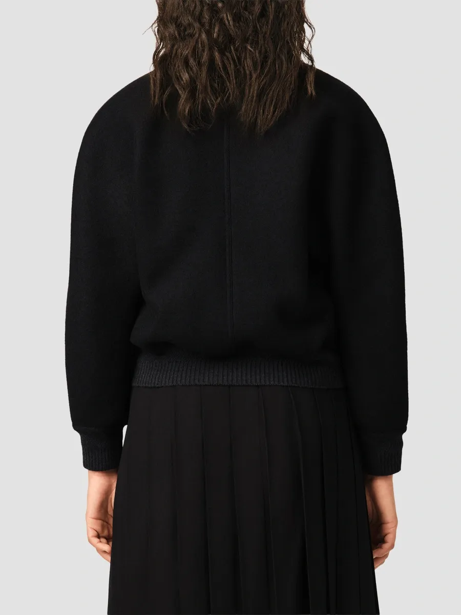 AMI PARIS Women's Short Wool Double-Breasted Bomber | Thumbnail 3 AMI PARIS Women's Short Wool Double-Breasted Bomber | Thumbnail 3