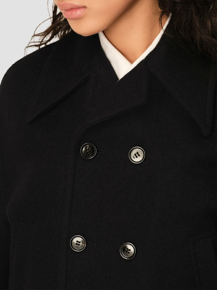 AMI PARIS Women's Short Wool Double-Breasted Bomber | Thumbnail 5 AMI PARIS Women's Short Wool Double-Breasted Bomber | Thumbnail 5