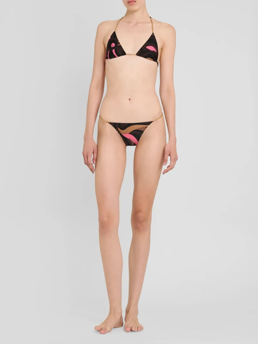 PUCCI Women's Printed Chain-Trimmed Bikini Bottom | Thumbnail 2 PUCCI Women's Printed Chain-Trimmed Bikini Bottom | Thumbnail 2