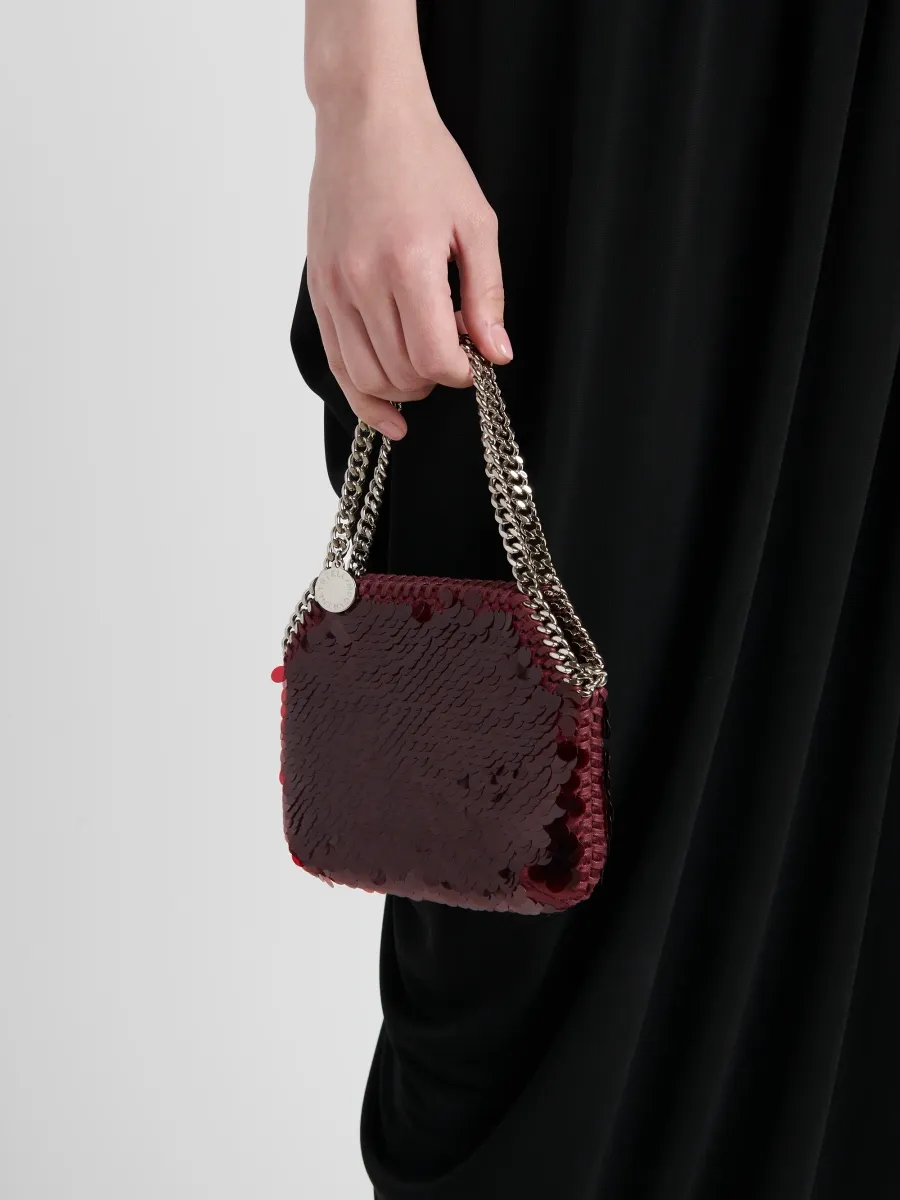 Stella McCartney Women's Falabella Mini Sequined Shoulder Bag | Thumbnail 2