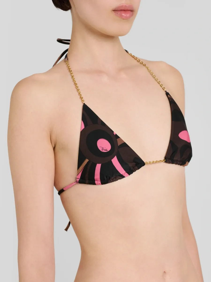 PUCCI Women's Printed Chain-Link Swim Bikini Top | Thumbnail 4 PUCCI Women's Printed Chain-Link Swim Bikini Top | Thumbnail 4