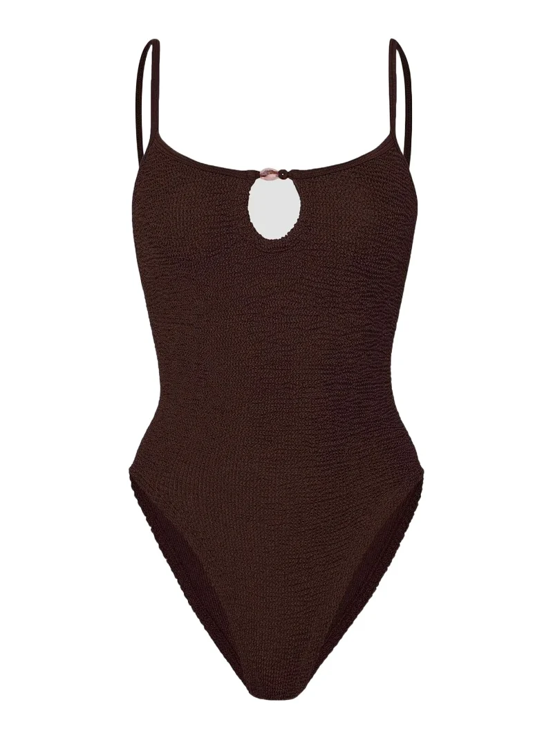 Hunza G Women's Mia Beaded One-Piece Swimsuit