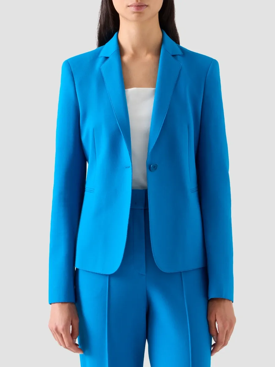 Akris punto Women's Notch-Lapel Jersey Jacket | Thumbnail 4