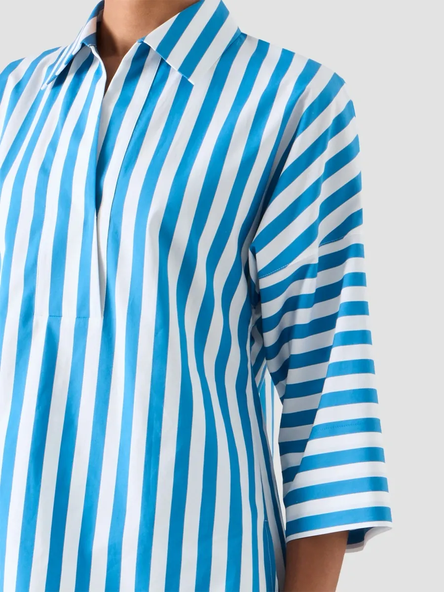Akris punto Women's Kodak Striped Cotton Poplin Blouse | Thumbnail 5 Akris punto Women's Kodak Striped Cotton Poplin Blouse | Thumbnail 5