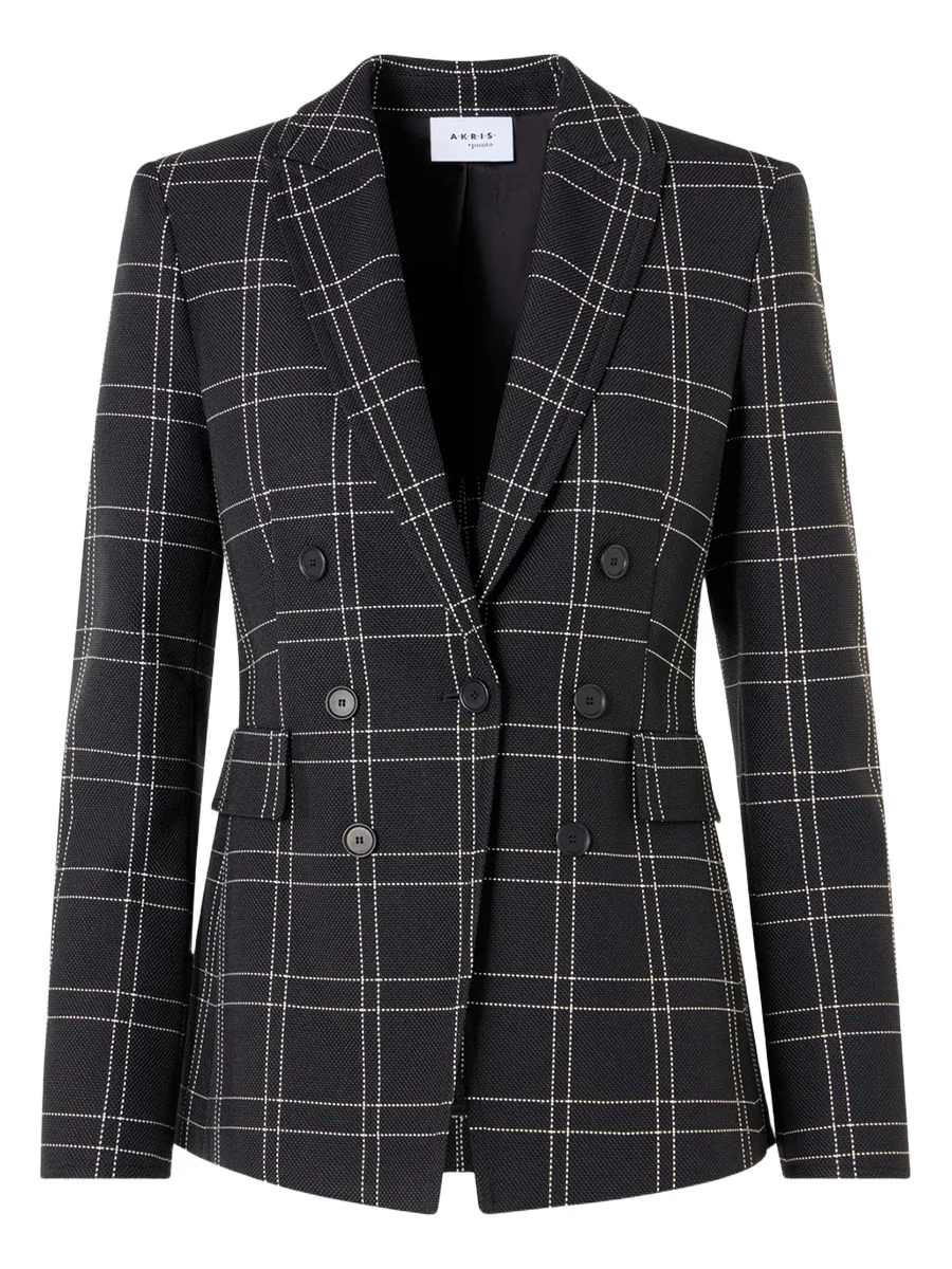 Akris punto Women's Window Check Cotton-Blend Blazer