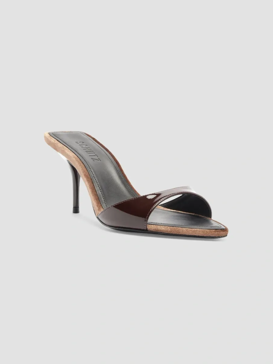 Schutz Women's Elodie 75MM Patent Leather Slip-On Sandals | Thumbnail 2 Schutz Women's Elodie 75MM Patent Leather Slip-On Sandals | Thumbnail 2