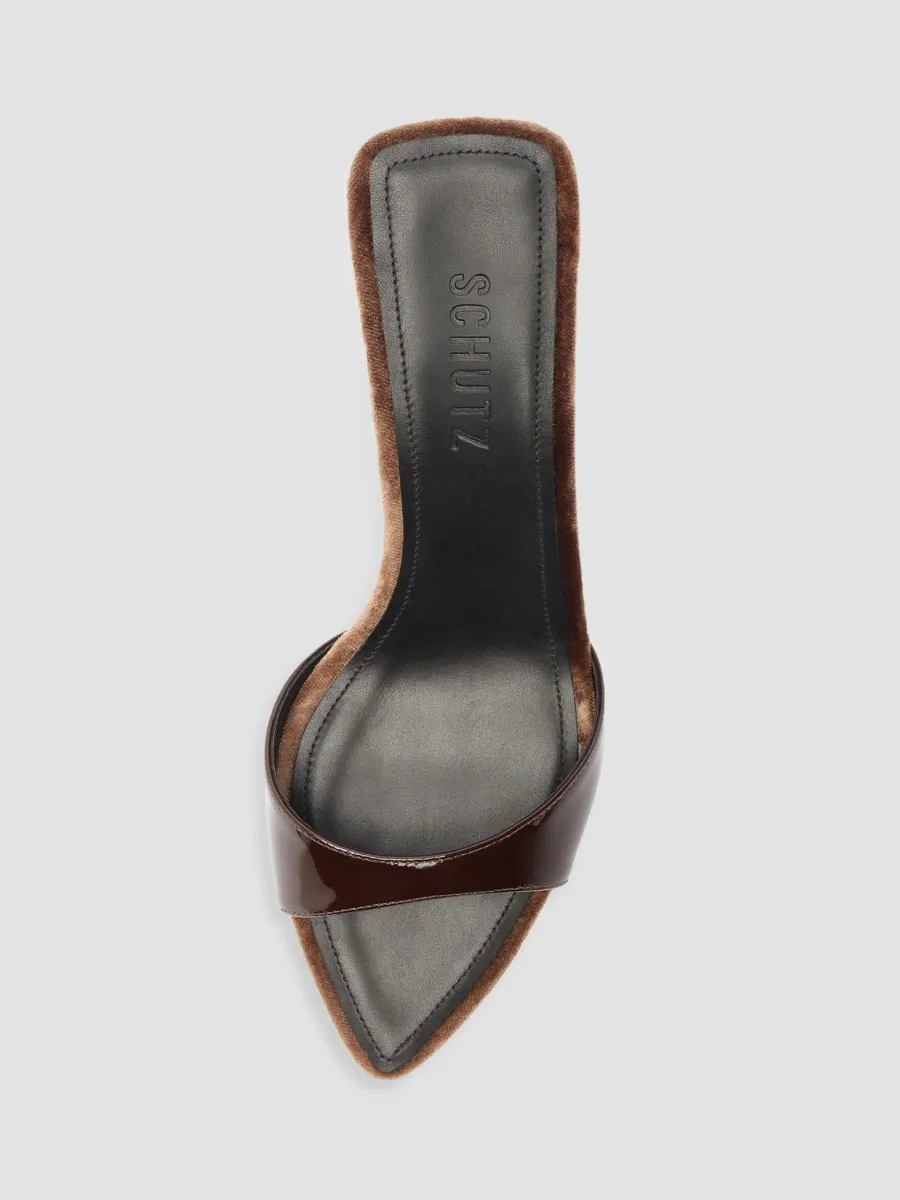 Schutz Women's Elodie 75MM Patent Leather Slip-On Sandals | Thumbnail 4 Schutz Women's Elodie 75MM Patent Leather Slip-On Sandals | Thumbnail 4