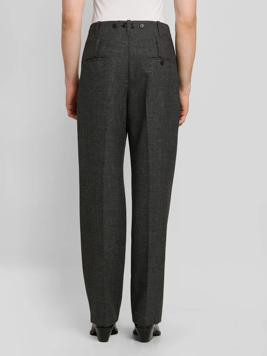 Marni Men's Pleated Wool Trousers | Thumbnail 3 Marni Men's Pleated Wool Trousers | Thumbnail 3